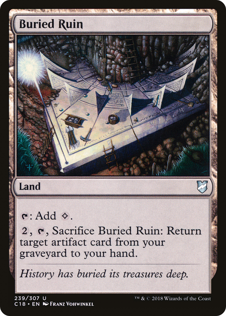 Buried Ruin (C18-239) [Commander 2018] MTG Single Wizards of the Coast