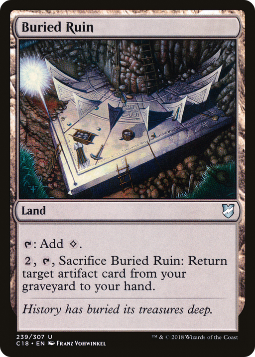 Buried Ruin (C18-239) [Commander 2018] MTG Single Wizards of the Coast