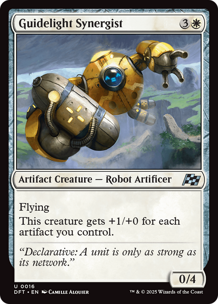 Guidelight Synergist (DFT-016) [Aetherdrift] Foil MTG Single Wizards of the Coast