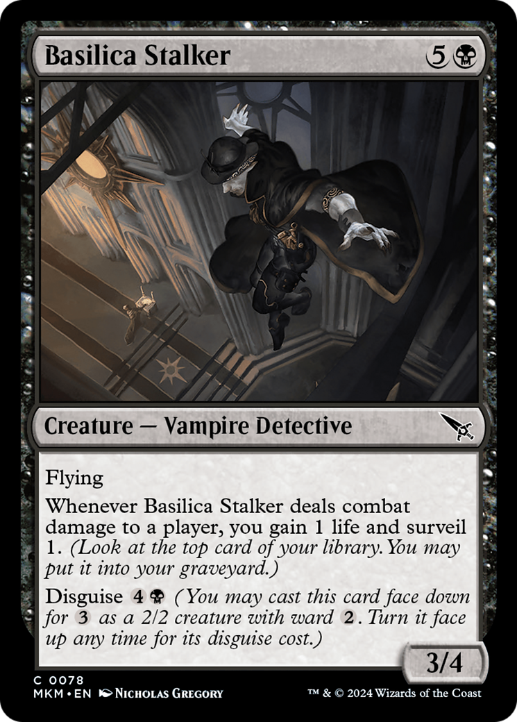 Basilica Stalker (MKM-078) [Murders at Karlov Manor] MTG Single Wizards of the Coast