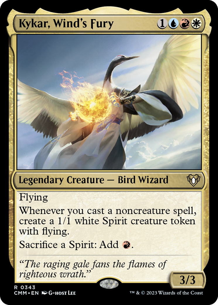 Kykar, Wind's Fury (CMM-343) [Commander Masters] MTG Single Wizards of the Coast