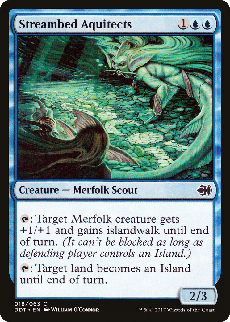 Streambed Aquitects (DDT-018) [Misc] Duel Decks: Merfolk vs. Goblins MTG Single Wizards of the Coast