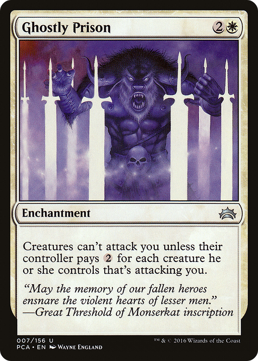 Ghostly Prison (PCA-007) [Misc] Planechase Anthology MTG Single Wizards of the Coast