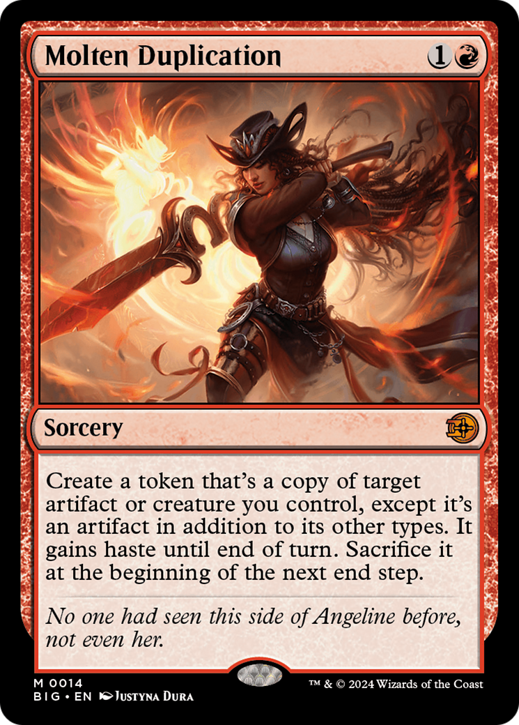 Molten Duplication (BIG-014) [The Big Score] Foil MTG Single Wizards of the Coast