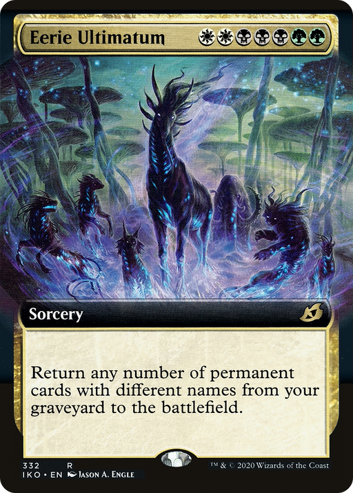 Eerie Ultimatum (IKO-332) [Ikoria: Lair of Behemoths] (Extended Art) Foil MTG Single Wizards of the Coast