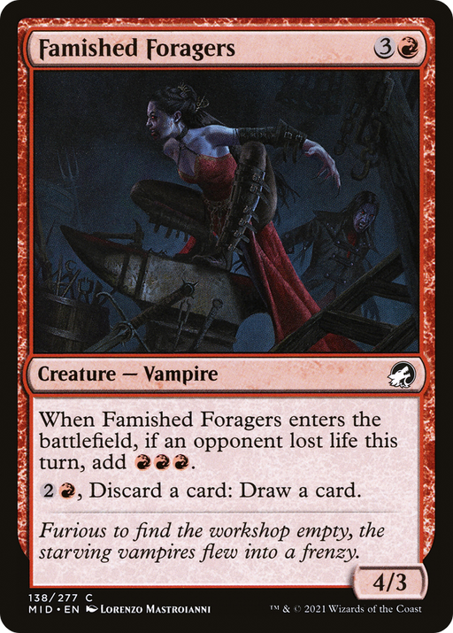 Famished Foragers (MID-138) [Innistrad: Midnight Hunt] MTG Single Wizards of the Coast