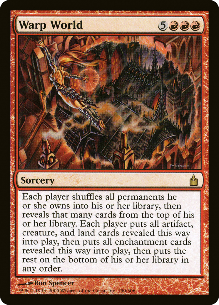Warp World (RAV-150) [Ravnica: City of Guilds] MTG Single Wizards of the Coast
