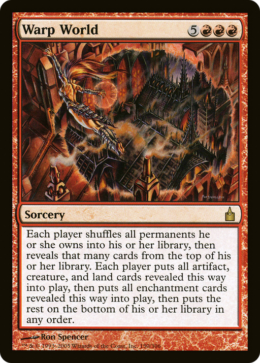 Warp World (RAV-150) [Ravnica: City of Guilds] Foil MTG Single Wizards of the Coast
