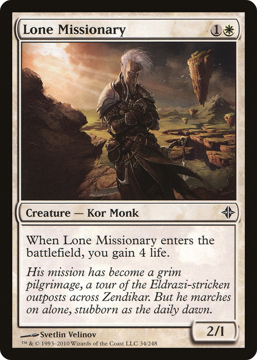 Lone Missionary (ROE-034) [Rise of the Eldrazi] MTG Single Wizards of the Coast