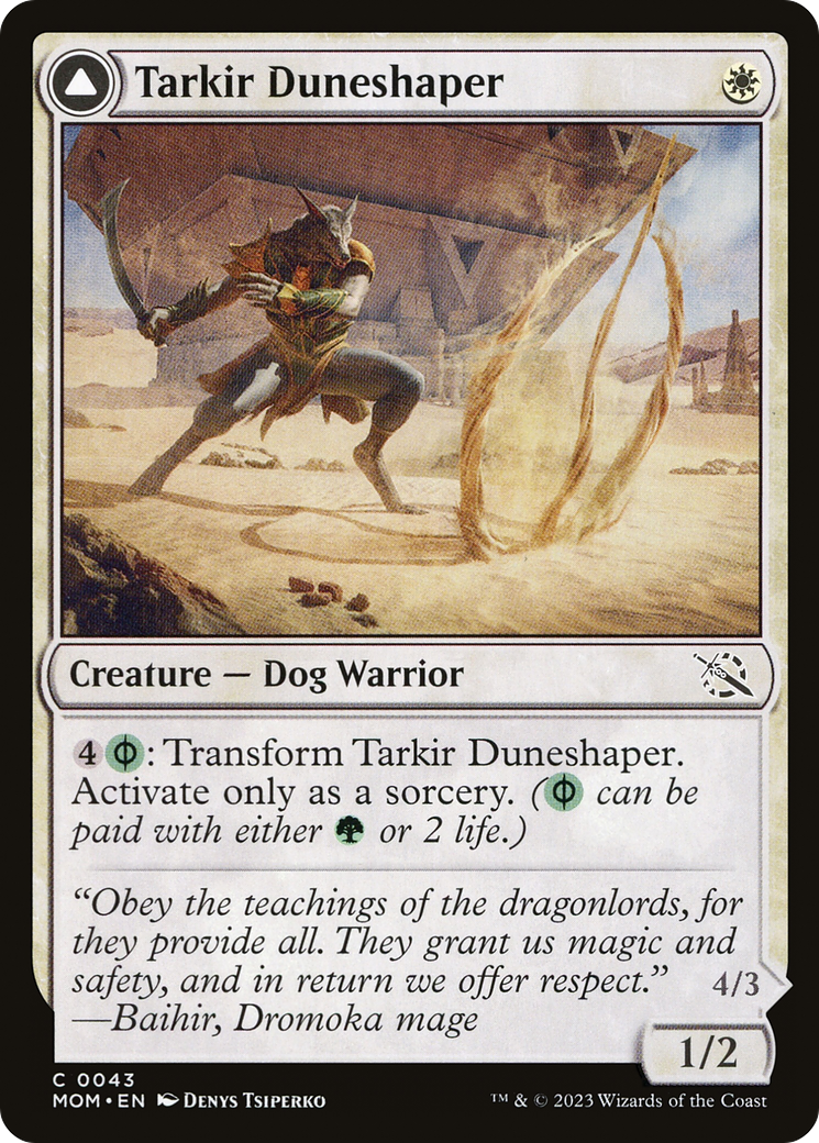 Tarkir Duneshaper (MOM-043) [March of the Machine] MTG Single Wizards of the Coast