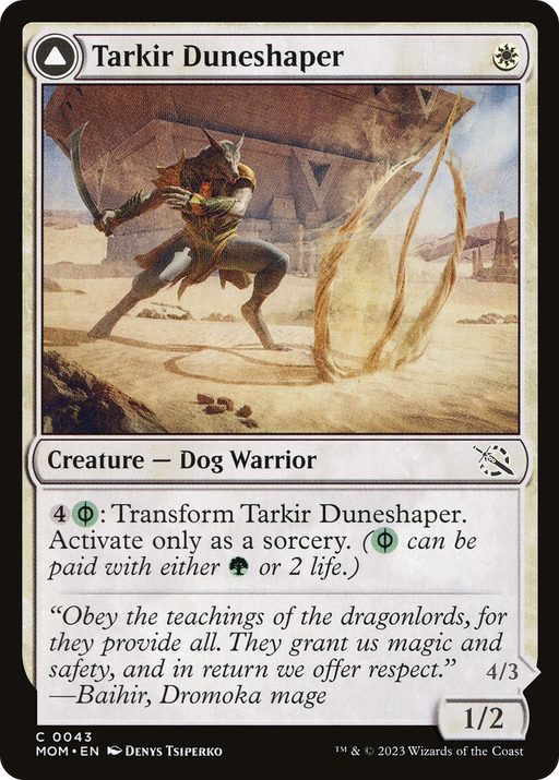 Tarkir Duneshaper (MOM-043) [March of the Machine] MTG Single Wizards of the Coast