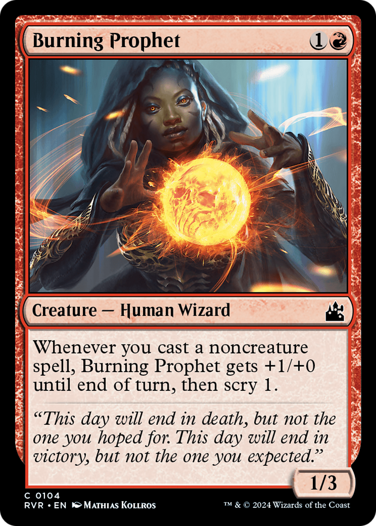 Burning Prophet (RVR-104) [Ravnica Remastered] MTG Single Wizards of the Coast