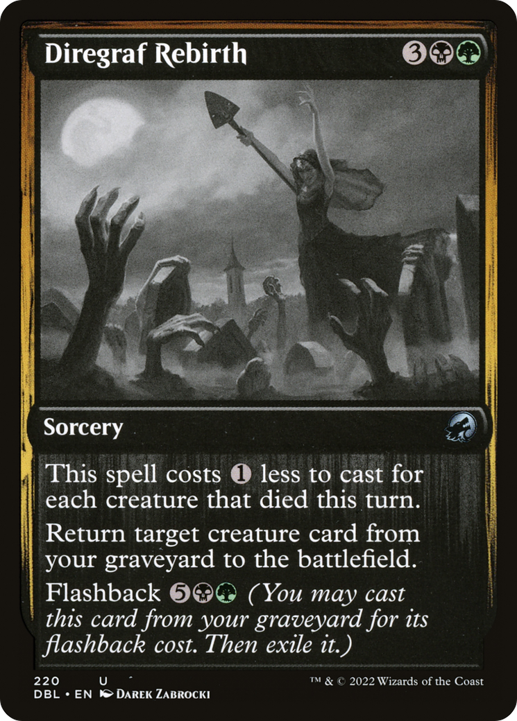 Diregraf Rebirth (DBL-220) [Innistrad: Double Feature] Foil MTG Single Wizards of the Coast