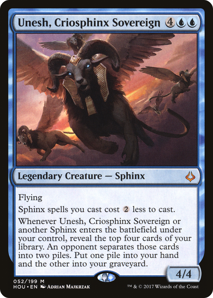 Unesh, Criosphinx Sovereign (HOU-052) [Hour of Devastation] MTG Single Wizards of the Coast