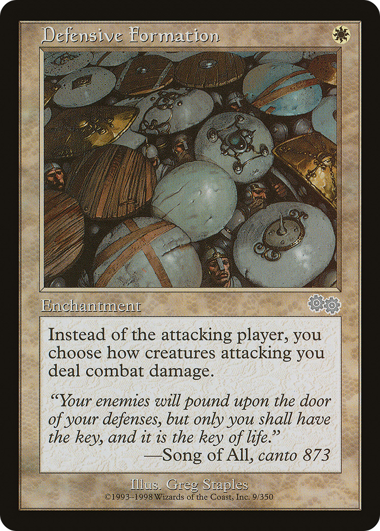 Defensive Formation (USG-009) [Urza's Saga] MTG Single Wizards of the Coast