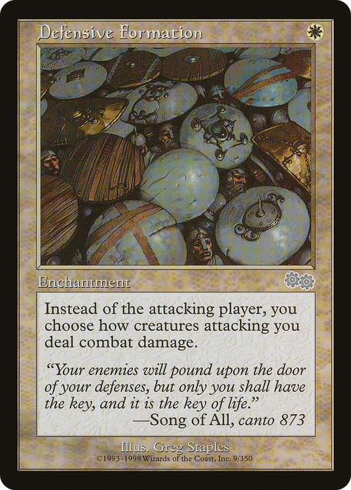Defensive Formation (USG-009) [Urza's Saga] MTG Single Wizards of the Coast
