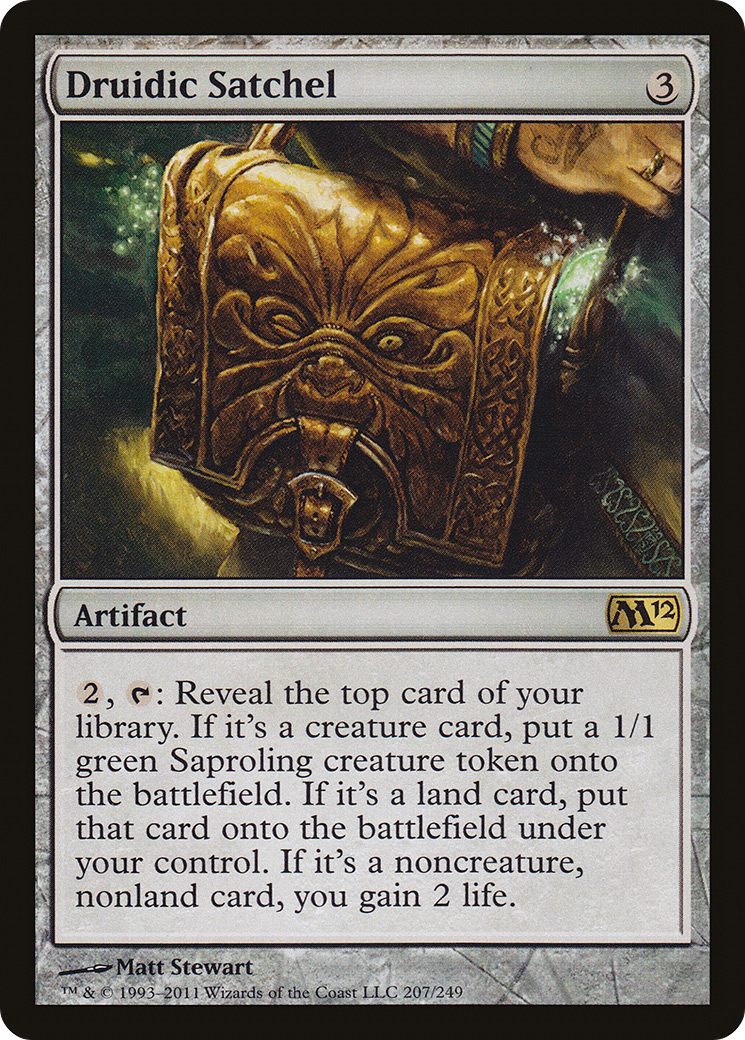 Druidic Satchel (M12-207) [Magic 2012] Foil MTG Single Wizards of the Coast