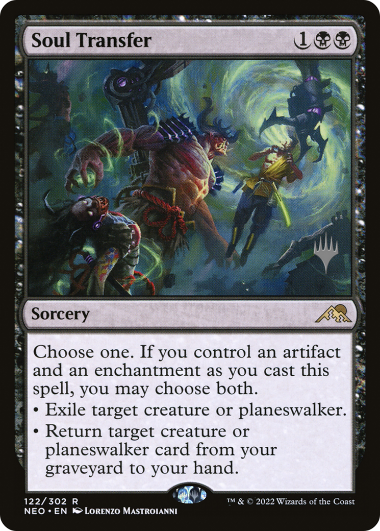 Soul Transfer (PPNEO-122) [Kamigawa: Neon Dynasty Promos] Foil MTG Single Wizards of the Coast