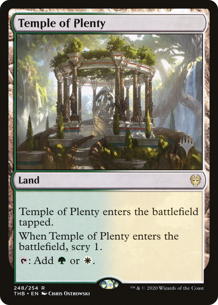 Temple of Plenty (PPTHB-248) [Theros Beyond Death Promos] Foil MTG Single Wizards of the Coast