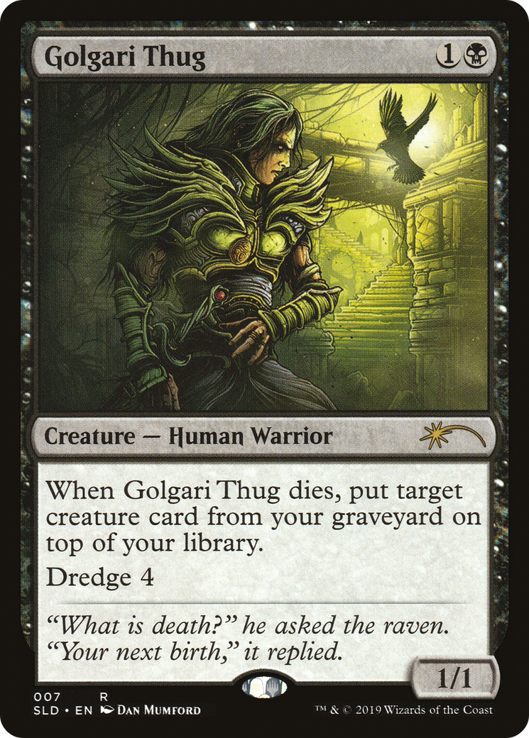 Golgari Thug (SLD-007) [Secret Lair] Drop MTG Single Wizards of the Coast
