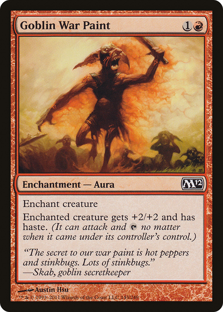 Goblin War Paint (M12-143) [Magic 2012] Foil MTG Single Wizards of the Coast