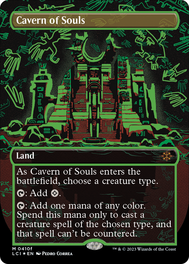 Cavern of Souls (0410f) (LCI-410F) [The Lost Caverns of Ixalan] (Borderless) Foil MTG Single Wizards of the Coast