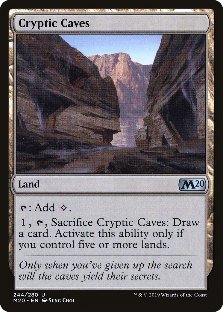 Cryptic Caves (M20-244) [Core Set 2020] MTG Single Wizards of the Coast
