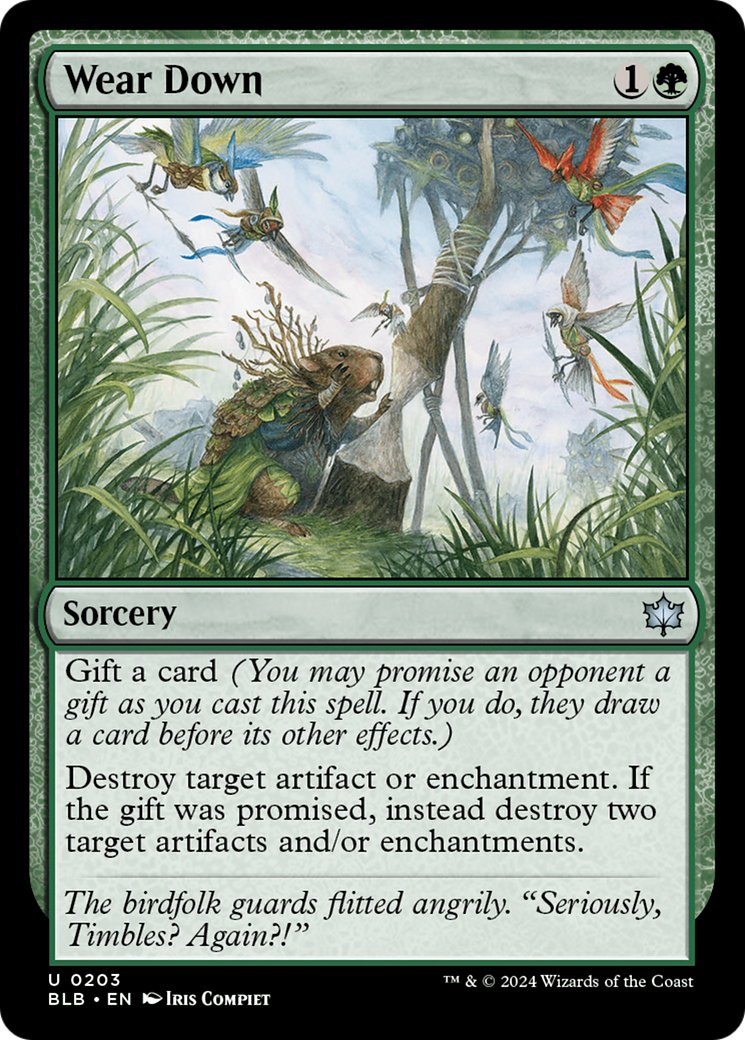 Wear Down (BLB-203) [Bloomburrow] MTG Single Wizards of the Coast