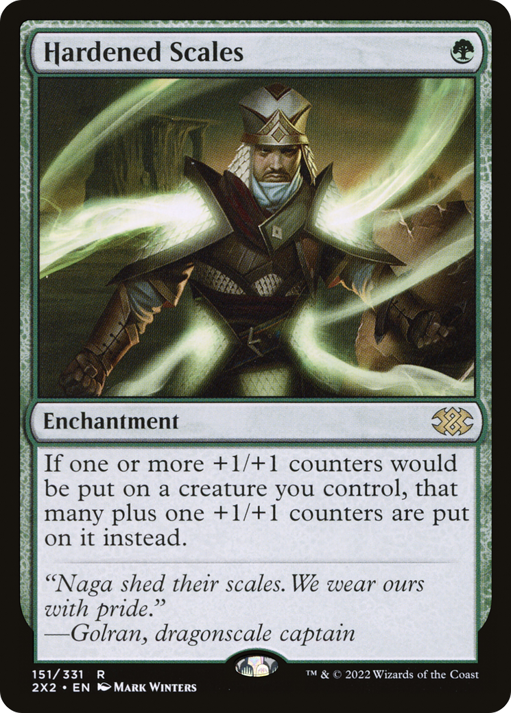 Hardened Scales (2X2-151) [Double Masters 2022] MTG Single Wizards of the Coast