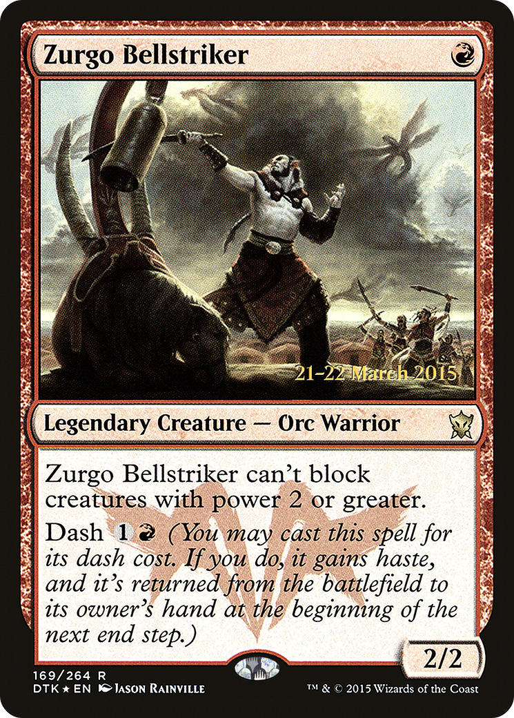 Zurgo Bellstriker (PRE-169) [Dragons of Tarkir Promos] Foil MTG Single Wizards of the Coast