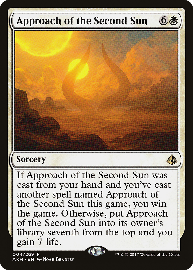 Approach of the Second Sun (AKH-004) [Amonkhet] Foil MTG Single Wizards of the Coast