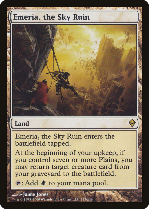 Emeria, the Sky Ruin (ZEN-213) [Zendikar] MTG Single Wizards of the Coast