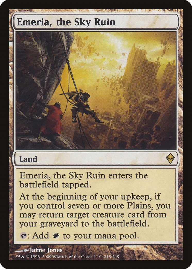 Emeria, the Sky Ruin (ZEN-213) [Zendikar] Foil MTG Single Wizards of the Coast