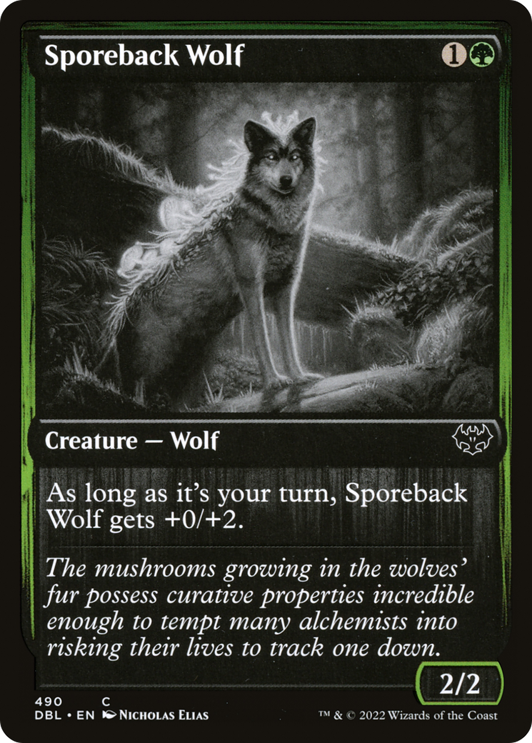 Sporeback Wolf (DBL-490) [Innistrad: Double Feature] Foil MTG Single Wizards of the Coast