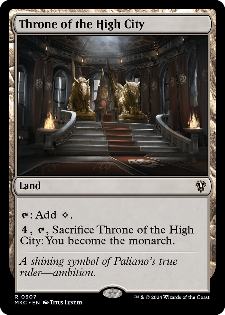 Throne of the High City (MKC-307) [Murders at Karlov Manor Commander] MTG Single Wizards of the Coast