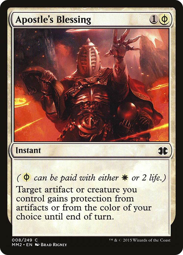 Apostle's Blessing (MM2-008) [Modern Masters 2015] Foil MTG Single Wizards of the Coast
