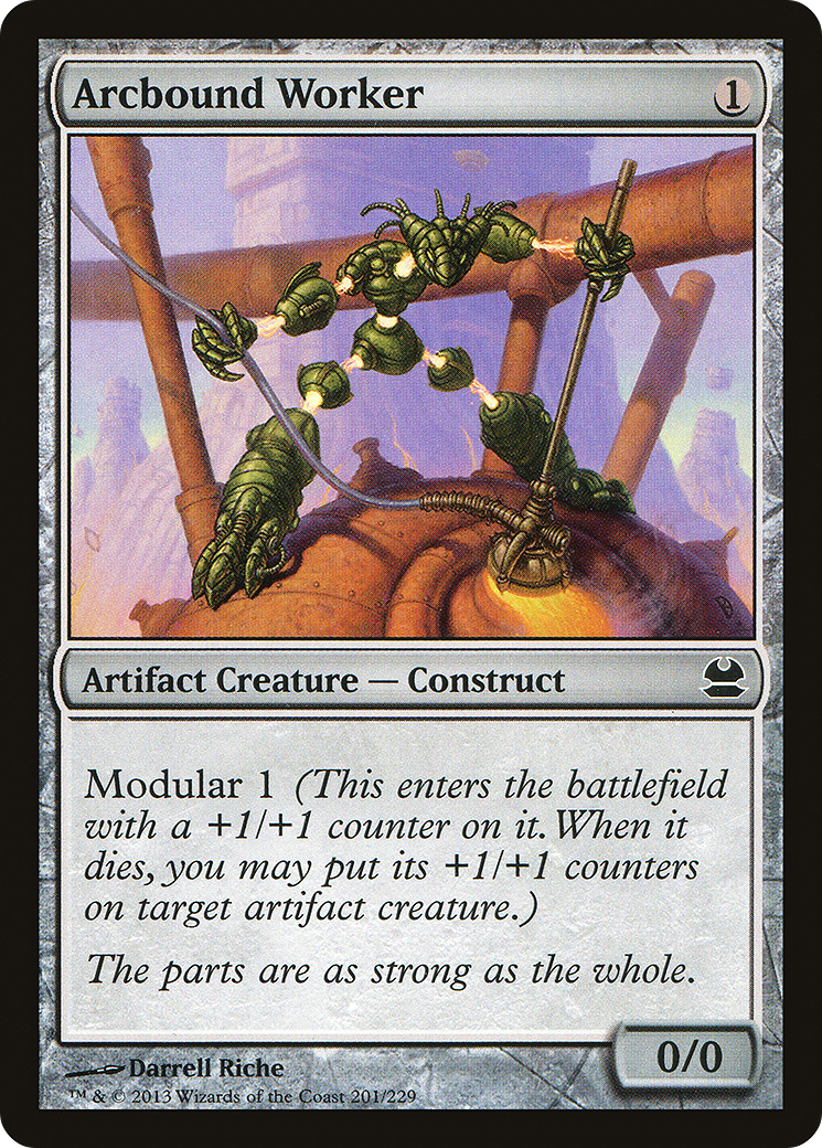 Arcbound Worker (MMA-201) [Modern Masters] Foil MTG Single Wizards of the Coast