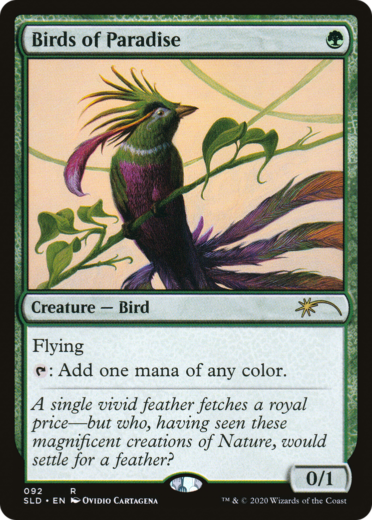 Birds of Paradise (92) (SLD-092) [Secret Lair] Drop MTG Single Wizards of the Coast