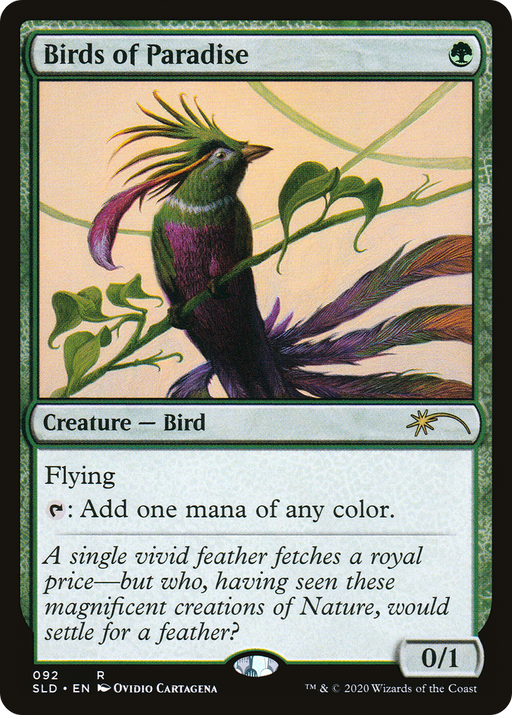 Birds of Paradise (92) (SLD-092) [Secret Lair] Drop MTG Single Wizards of the Coast