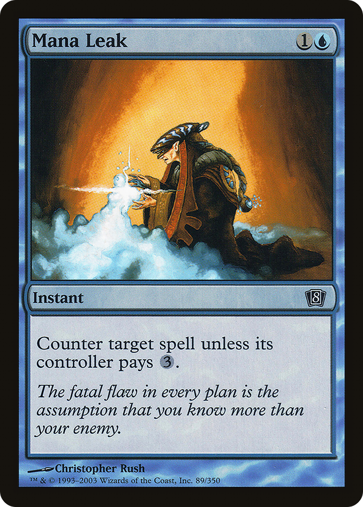 Mana Leak (8ED-089) [8th Edition] Foil MTG Single Wizards of the Coast