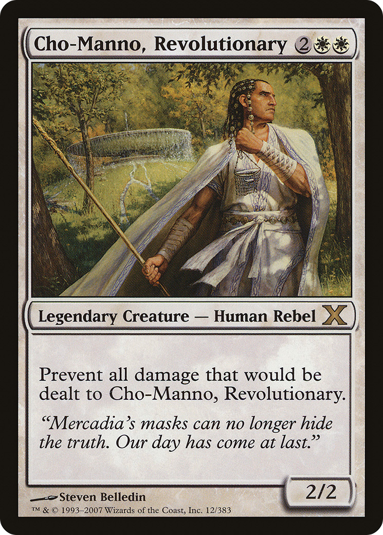 Cho-Manno, Revolutionary (10E-012) [Tenth Edition] Foil MTG Single Wizards of the Coast