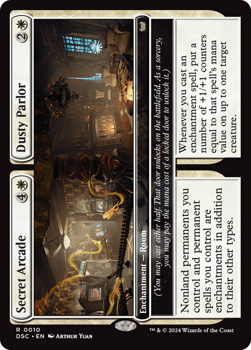 Secret Arcade // Dusty Parlor (DSC-010) [Duskmourn: House of Horror Commander] MTG Single Wizards of the Coast