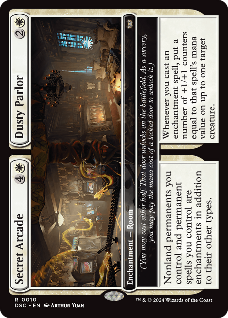 Secret Arcade // Dusty Parlor (DSC-010) [Duskmourn: House of Horror Commander] MTG Single Wizards of the Coast