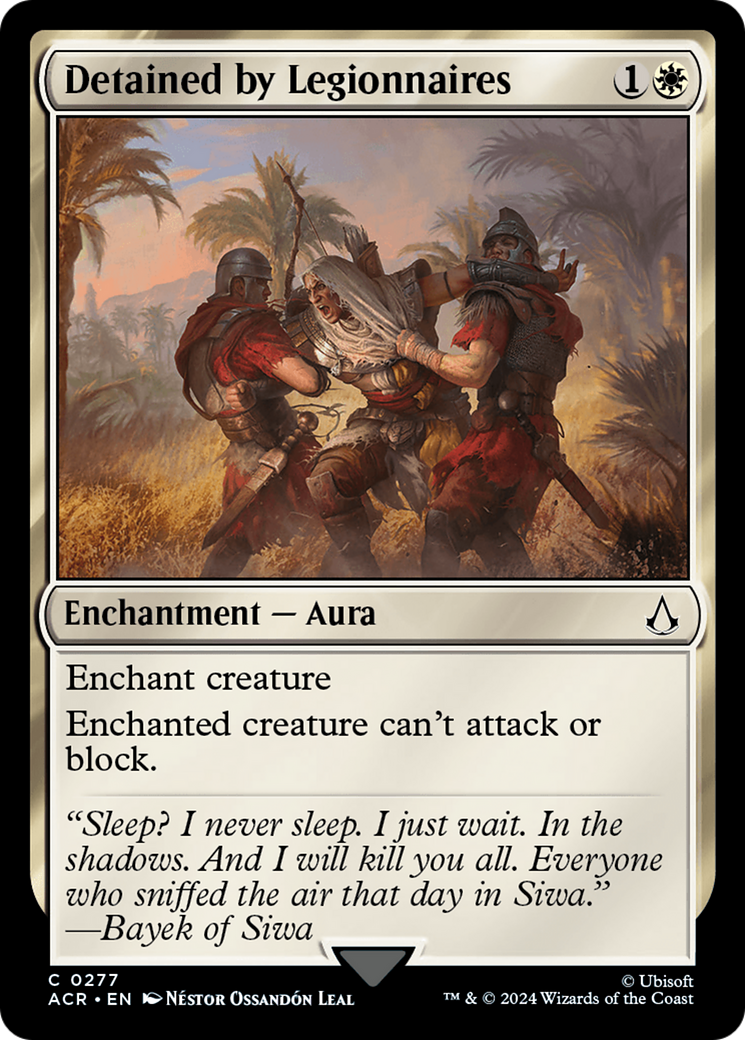Detained by Legionnaires (ACR-277) [Assassin's Creed] Foil MTG Single Wizards of the Coast