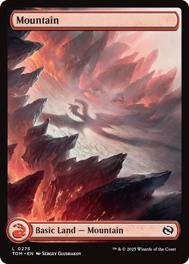 Mountain (0275) (TDM-275) [Tarkir: Dragonstorm] Foil MTG Single Wizards of the Coast