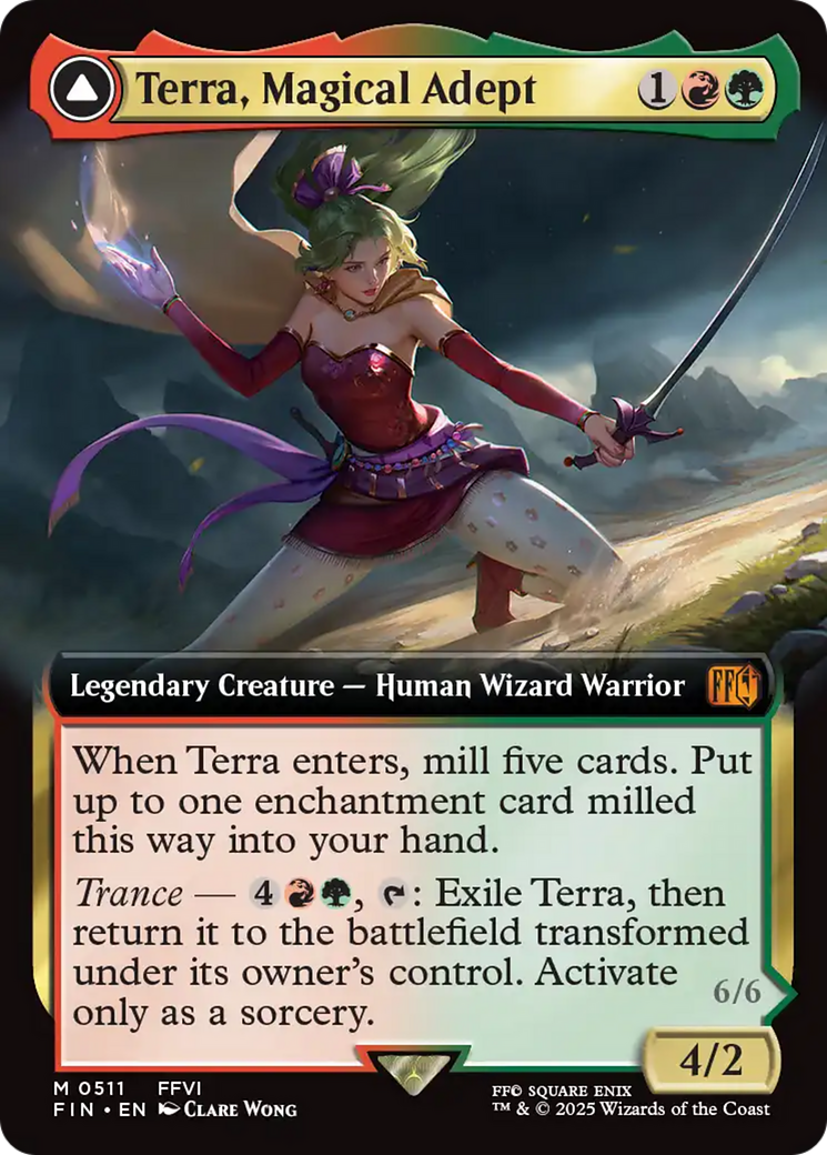 Terra, Magical Adept (FIN-511) [FINAL FANTASY] (Extended Art) MTG Single Wizards of the Coast