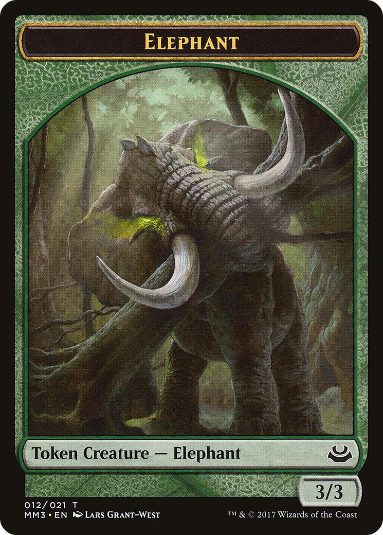 Elephant (MM3-012) [Tokens] Modern Masters 2017 Tokens MTG Single Wizards of the Coast