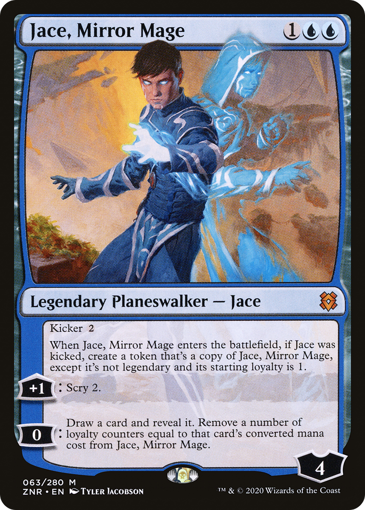 Jace, Mirror Mage (ZNR-063) [Zendikar Rising] Foil MTG Single Wizards of the Coast