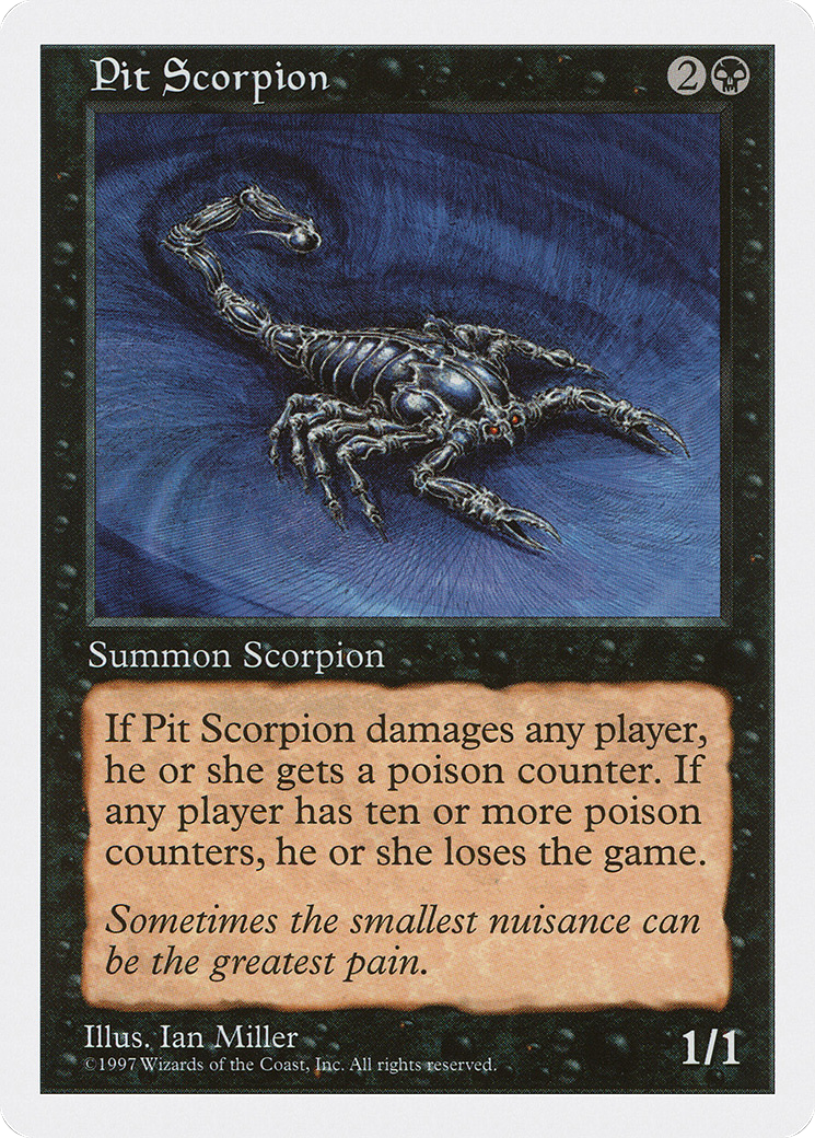 Pit Scorpion (5ED-187) [Fifth Edition] MTG Single Wizards of the Coast