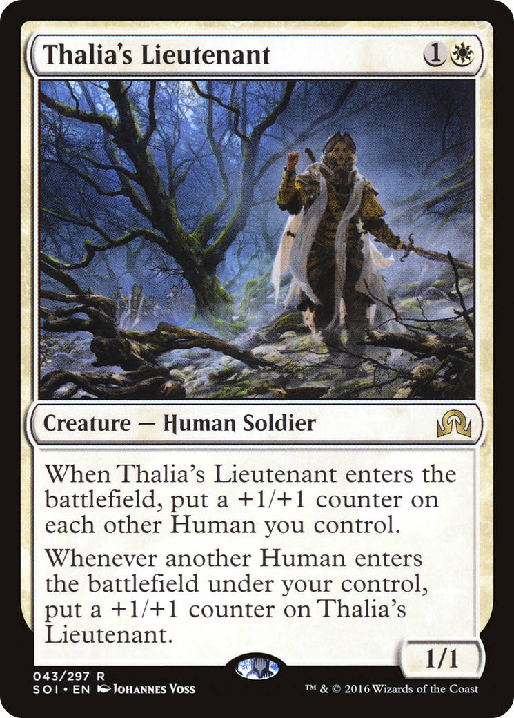 Thalia's Lieutenant (SOI-043) [Shadows over Innistrad] Foil MTG Single Wizards of the Coast